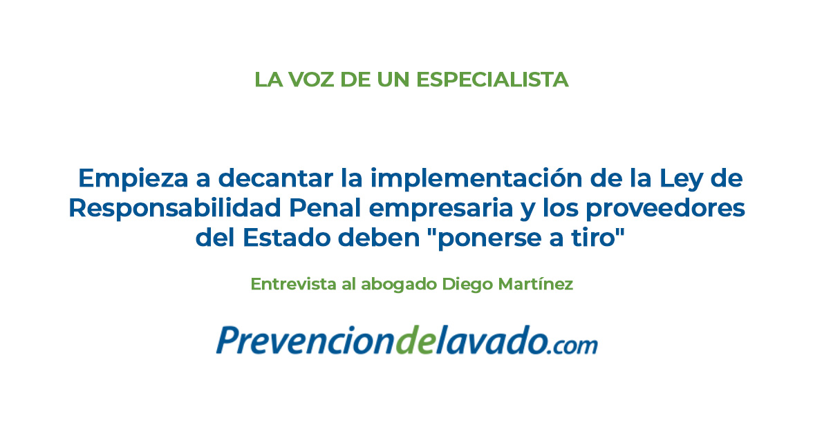 Empieza a decantar la implementación de la Ley de Responsabilidad Penal empresaria y los proveedores del Estado deben «ponerse a tiro»